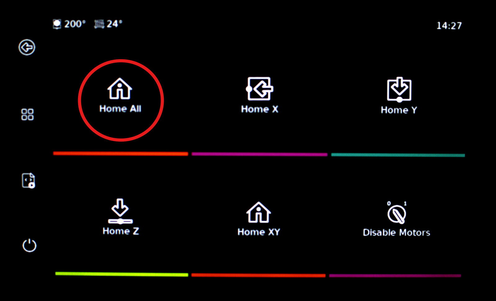 Home All button