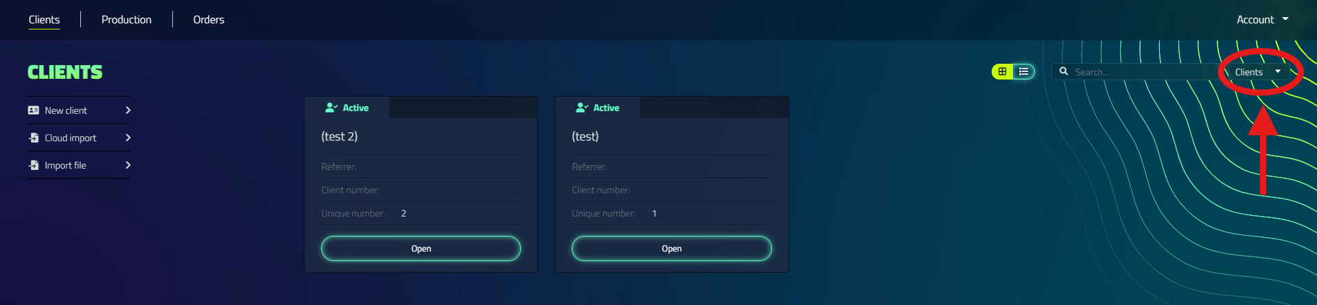 Create or login