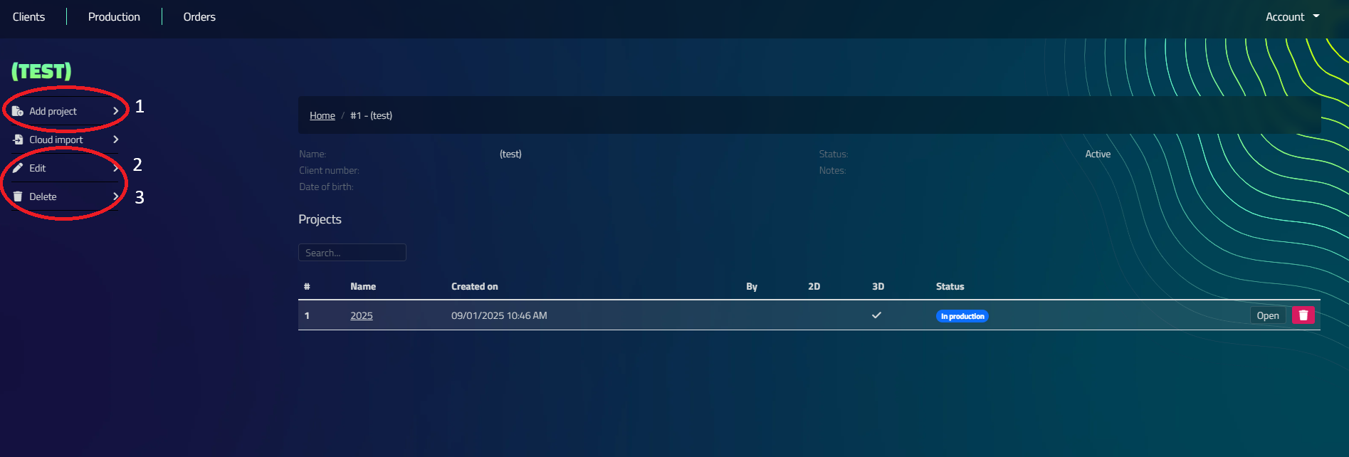 Create or login